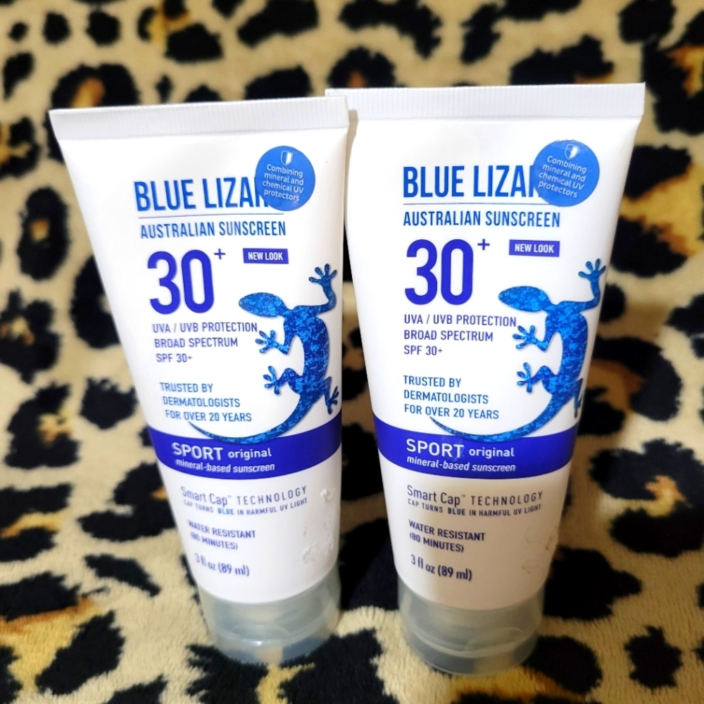 Blue Lizard 3 fl.oz. Sport SPF 30+ Fragrance-Free Mineral Sunscreen x 2